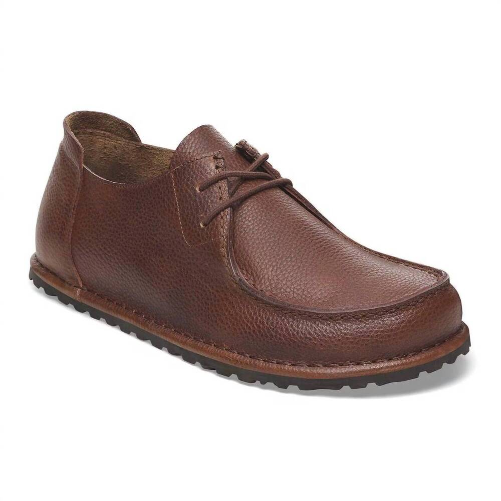 NEW BIRKENSTOCK men's utti lace shoes in roast - Picture 3 of 4